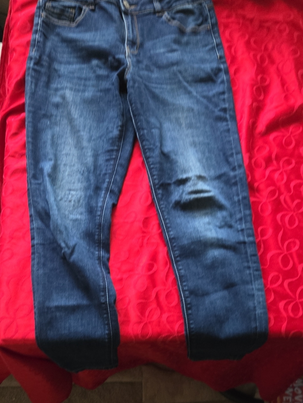Warehouse Dark Blue Skinny Jeans